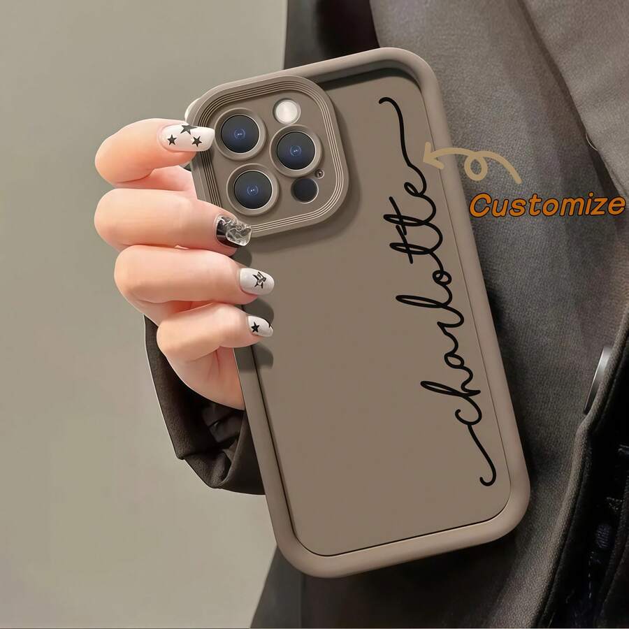 1pc Customized Personalized Pattern Silicone Lens Protection Phone Case, Suitable For Apple 17, 16, 15, 14, 13, 12, 11 Pro Max Series, Cat, Floral, Bright Pink, Burgundy Red Fashion, Fashion, Colorful, Matching Phone Case, Simple Customized, Personalized, Unique, Suitable As Birthday, Holiday, Father's Day, Thanksgiving, Halloween, Christmas Gift For Friends, Family, Girlfriend