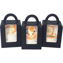 Bakepacker Auto-Up Individual Cupcake Boxes With Window 25 Count Pink Single Cupcakes Box 3.6 X 3.6 X 4.3inch Cupcake - 黑色 - 查看 13