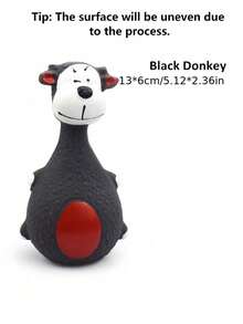 Dog Chew Toys Monkey Hippo Shaped Rubber Pet Squeaky Toys For Small Medium Large Dogs Resistant Bite Grinding Teeth Dog Sound Toys