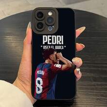Angel Eye Football Star PEDRI Cartoon Design Phone Case, UV Printing, 360 Degree Protection, Suitable For IPhone 11 To 16 Pro Max, XR, X/XS, 7, 8 Plus, Ideal Birthday Gift Choice For Men And Women