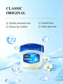 Vaseline 7克原味润唇膏 | 迷你润唇膏，保湿凡士林，透明唇彩，旅行装 - 藍色 - 查看 4