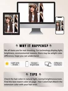 18 英寸帽子长直发假发带棒球帽可调节棒球帽合成卷发初学者友好自然造型适合日常使用 - 彩色 - 查看 7