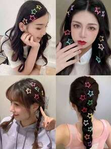 10pcs Colorful Hollow Star Hair Clips, Cute Bangs Clips Fashion Hair Accessories (Excluding Storage Box),Gifts,Travel,Gifts For Women,Hair Stuff,Stocking Stuffers,Stocking Stuffers,Stocking Fillers,Stocking Stuffers For Women,Stocking Fillers Women,Christmas Gifts,Gifts,Christmas Stocking Fillers,Gifts For Women,Gift,Christmas Gift,Stocking Stuffers For Adults,Stocking Fillers For Adult,Hair Stuff,Women's Accessories,Stocking Stuffer,Coming-Of-Age Hair Accessory,Christmas Hair Accessories,Gift Ideas For Women,Beauty Stocking Fillers,Christmas Gifts For Women