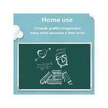 Green Double-Sided Writing Board/Message Board/Bulletin Board, Suitable For Teaching Tutoring, Office Meetings, And Parent-Child Teaching - Green - View 2