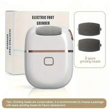 Automatic Foot Scrubber 1pc With 5 Grinding Heads - Electric Dead Skin And Callus Removal - Home Travel Foot Beauty Tool For Adults