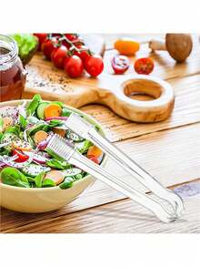 1/3/5 st återanvändbara mini-förrättstänger, transparenta plastserveringstänger för isbitar, sallader, buffé, bröllop och grill, greppvänligt köksverktyg - Multifärgad - Visa 9