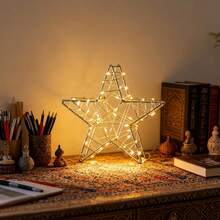 Christmas Decor Star Lights, Home Decor Star Night Light, Bedroom Decor, Desktop Decor, Wedding, Valentine's Day, Ramadan, Graduation Decor, Home Decor, Holiday Party Decor Star Lamp - Warm white light - View 4