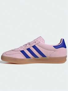 阿迪达斯 (ADIDAS) Adidas Originals GAZELLE INDOOR 舒适简约防滑耐穿低帮滑板鞋 女款 粉色 GAZELLE INDOOR SHOES 经典运动滑板鞋 “T 头鞋” - 粉色 - 查看 10