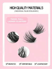 13 Rows Of 156 Lash Clusters, Fully Curled Lashes, Single Length, Suitable For DIY At Home. Natural-Looking False Eyelash Clusters, Lashes, Single Lashes, False Eyelashes. Dense And Curled Lash Clusters, Suitable For Daily Use.Reusable DIY Eyelash Extensions, Suitable For Beginners To Make At Home, A Gift For Women And Girls - D - Xem 5