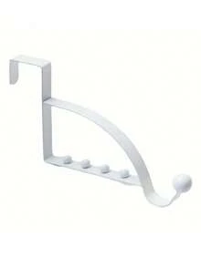 Metal Door Hook Rack Wall Mounted Door Rear Hook Coat Hat Hanger Door Hanger Storage Multi-Purpose Door Hooks Clothes Hanging Racks Towel Hanger Rack For Bedroom Bathroom Hallway Kitchen For Coats Hoodies Hats Scarves Purses Keys Robes Over-The-Door Hangers Space-Saving Hanging Storage Organizer Purse Holder Home Storage Home Decors Room Decor - Multicolor - View 9