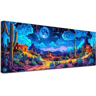 Juego de pintura de diamantes 5D - Patrón de setas, 90x30cm Diamante redondo completo Rhinestone Art, Lienzo fácil de seguir, Regalo perfecto para la decoración del hogar, Adecuado para el Día de la Madre, el Día del Padre y varios festivales