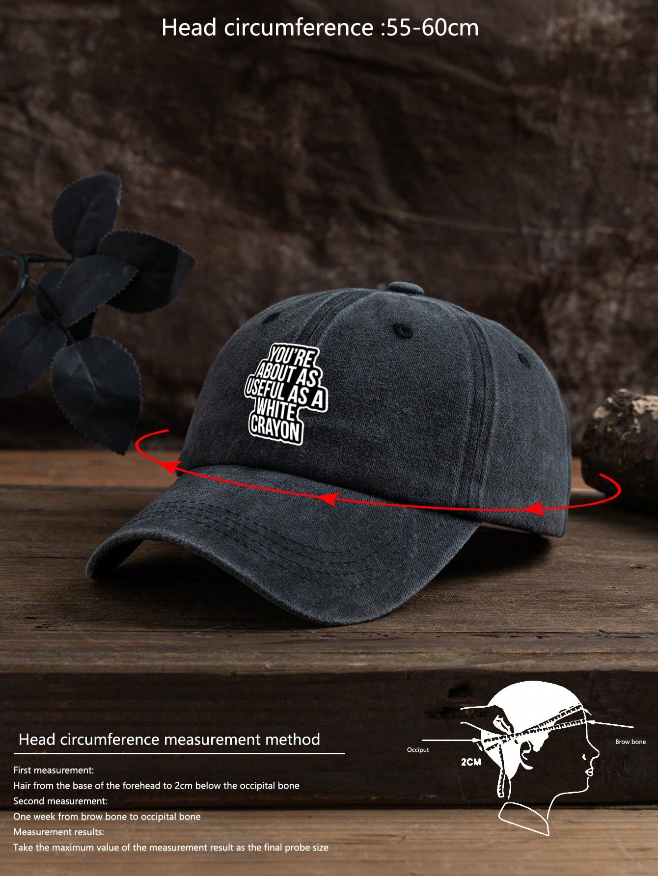 1 قطعة قبعة بيسبول قابلة للتعديل الحجم من قماش ناع...