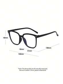 半副眼镜，防止视觉疲劳，适用于电脑、电视、游戏、智能手机，透明镜片时尚眼镜 - 2pc25白+黑 - 查看 3