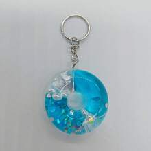 Cute Acrylic Swimming Ring Liquid Quicksand Keychain, Colorful Flowing Glitter Keyring, Small Gift For Backpack - Swimming Ring - View 11