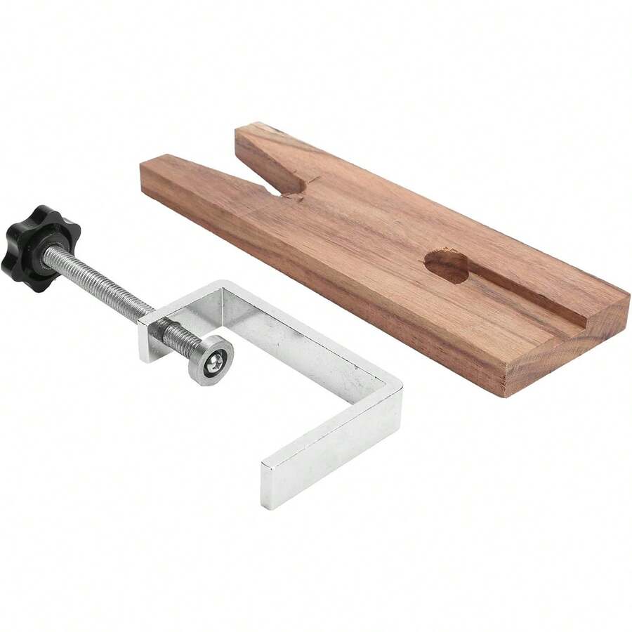 Kit de Abrazadera de Pasador de Banco, Ranura en V para Banco de Trabajo, Herramienta de Abrazadera de Joyería de Madera, Herramientas de Procesamiento de Fabricación de Joyeros - 1 - Ver 1