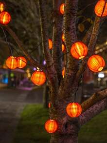 Chinese New Year Red Lantern String Lights, Home Holiday Decor Lights, Suitable For New Year, Festivals, Parties, Room, Living Room Decoration