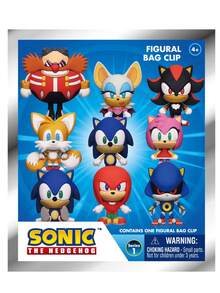 Sega 1个世嘉官方授权索尼克神秘盲袋夹子钥匙扣，随机一个索尼克和塔尔斯或其他角色，刺猬索尼克3D动漫角色系列盲袋钥匙扣，周年纪念、圣诞节、万圣节礼物，送给家人朋友 - 彩色 - 查看 4