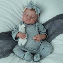 Reborn Baby Dolls 19 Inch Lifelike Baby Doll Cute Girl Soft Body Realistic Newborn Reborn Babies Looks Like A Real Baby Handmade Dolls For Children's Gifts - 彩色 - 查看 7