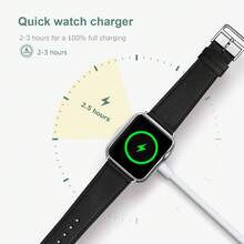 Cargador compatible con Apple Watch actualizado, carga rápida compatible con cargador de de 1 m, regalo magnético, esencial de viaje compatible con iWatch Series 11/10/9/8/7/6/SE/SE2/5/4/3/2, Ultra/SE