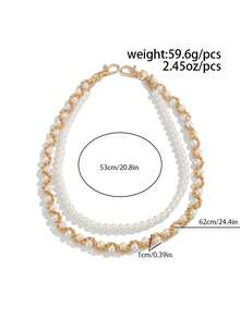 1pc New Vintage Design Fashion Men's Jeans Chain, Punk Hip Hop Waist Chain, Double Chain Design Stylish & Practical, Detachable For Various Pants