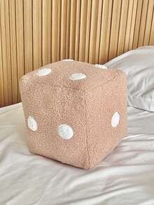 1pc Soft Decorative Dice Throw Pillow, 7.87*7.87 Inches, Decorative Cushion Cover, Suitable For Living Room Bedroom Sofa, Home Decor, Removable Gifts Birthday Graduation School Decor School Surprise Dormitory Decor Back To School Room Decor School Supplies