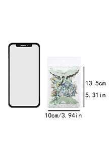 CANDY POETRY 20张/包蝴蝶结主题贴纸，创意美学贴纸，DIY装饰剪贴簿工艺材料，节日礼物，个性化剪贴簿学习用品文具 - 查看 11