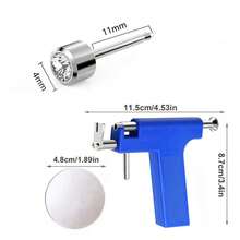 Ear Piercing Kit Professional Ear Piercing Gun With 36pcs Alloy Earrings Stud For Salon Home Use - Black Gun + 36 Earrings In a Box - View 5