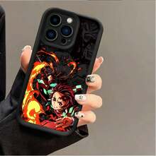 Custodia compatibile con 17 16 15 14 13 12 11 Pro Max 17 Air 16E 15 Plus, custodia con Tanjirou Zenitsu Inosuke Anime, custodia compatibile con 17, custodia 17 Pro, custodia 17 Pro Max