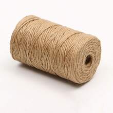 1 件，100 米天然黄麻绳 - 适用于园艺、DIY 工艺品、艺术装饰、礼品包装、包装、艺术和婚礼装饰精美丝带