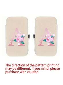 Bộ dụng cụ làm móng du lịch 7 món in họa tiết hoa và chữ cái, chữ A-Y màu hồng, hộp đựng dụng cụ chăm sóc móng dung tích lớn, bao gồm các dụng cụ bằng thép không gỉ, kìm cắt móng siêu sắc bén chống thấm nước, hộp đựng kìm cắt móng thiết kế cổ điển, thích hợp cho việc làm đẹp di động, du lịch, dã ngoại, trường nội trú và sử dụng tại nhà. - Nhiều màu - Xem 10