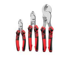 德力西 6/8/10 英寸电动电缆剪，带剥线孔的剥线钳，适用于家庭装修、电工、电缆切割的手动工具 - 彩色 - 查看 5