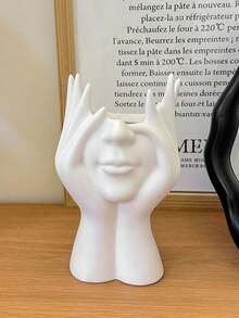 1pc Human Form Decorative Desk Organizer, Multi-Functional Pen/Makeup Brush Holder - Multicolor - View 18