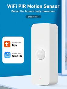 Graffiti Smart Home PIR Motion Sensor, Upgraded Smart Security, Precise Human Body Sensing, Mobile Remote Notification Smart Home Alarm, Safeguarding Home Security