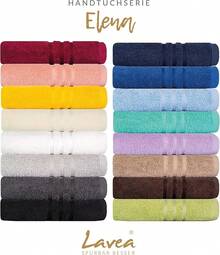 Lavea 10-Piece Towel Set, Elena, 100% Cotton - Lavender - View 5