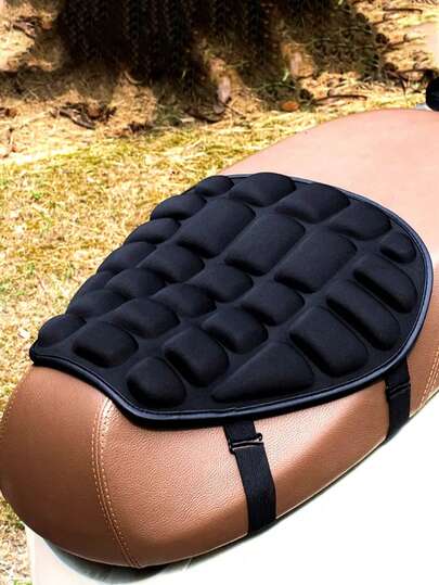 1 pieza Cojín de asiento universal para motocicleta - Diseño transpirable resistente a los golpes, antideslizante y resistente a los rayos UV, adecuado para bicicleta, bicicleta eléctrica, ciclomotor - Alivia el dolor de espalda, reduce el calor y la fatiga, adecuado para todas las estaciones, cómodo para viajes largos