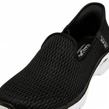 Skechers GO WALK 6 女式一脚蹬步行鞋 896236 - 黑色/白色 - 查看 5