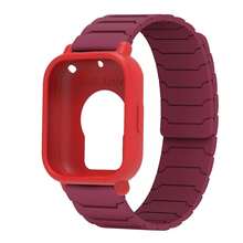 Silicone Strap+TPU Screen Protector For Redmi Watch 5 Active Band Soft Case Magnetic Band Full Cover Bumper For Redmi Watch 5 Lite Breathable Sports Band