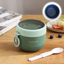 1 pieza Taza de avena, Taza adelgazante, Taza de leche, Taza de desayuno, Taza de ensalada, Adecuada para la escuela, picnic, aplicable para sopa, avena, leche de soja, ideal para el hogar, viajes y uso al aire libre, herramienta de cocina esencial