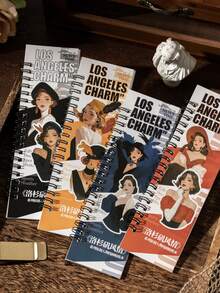 20pcs Los Angeles Themed Die-Cut Washi Tape Stickers For Scrapbooking, Planner, Bullet Journal - Multicolor - View 1