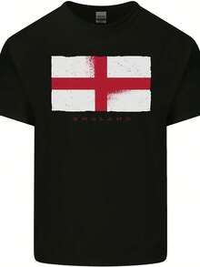 England Flag St Georges Day Rugby Football Mens Cotton T-Shirt Tee Top - 款式11 - 查看 1