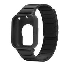 Silicone Strap+TPU Screen Protector For Redmi Watch 5 Active Band Soft Case Magnetic Band Full Cover Bumper For Redmi Watch 5 Lite Breathable Sports Band