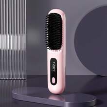 RAF Portable Wireless Hair Straightener Brush, 3 Temperature Settings, Fast Heating, Rechargeable 2000mAh Battery, Anti-Scald Design, Ionic Technology, Digital Display, USB Charging, Compact & Lightweight, Ideal For Home & Travel Use, Great Gift For Women - Multicolor 2 - View 13