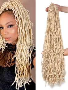 1 gói tóc móc mềm Locs cho phụ nữ, tóc móc tổng hợp Soft Locs Svendita, tóc nối vàng hoe, tóc nối tổng hợp Faux Locs Dreadlock làm quà tặng Giáng sinh - Nhiều màu - Xem 5