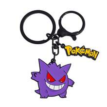 1/4 件经典卡通动漫神奇宝贝周边产品，卡通可爱鬼斯进化形态耿鬼锌合金钥匙扣，可爱包包装饰吊坠适合日常佩戴或作为礼物送给神奇宝贝爱好者 - 彩色 - 查看 12