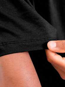 Men T-Shirts - 黑色 - 查看 3