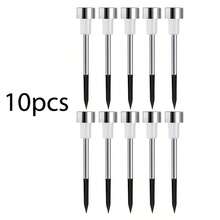 1 件/10 件户外太阳能景观路径灯，防水户外灯，太阳能花园灯，适用于人行道、露台、庭院、草坪、车道