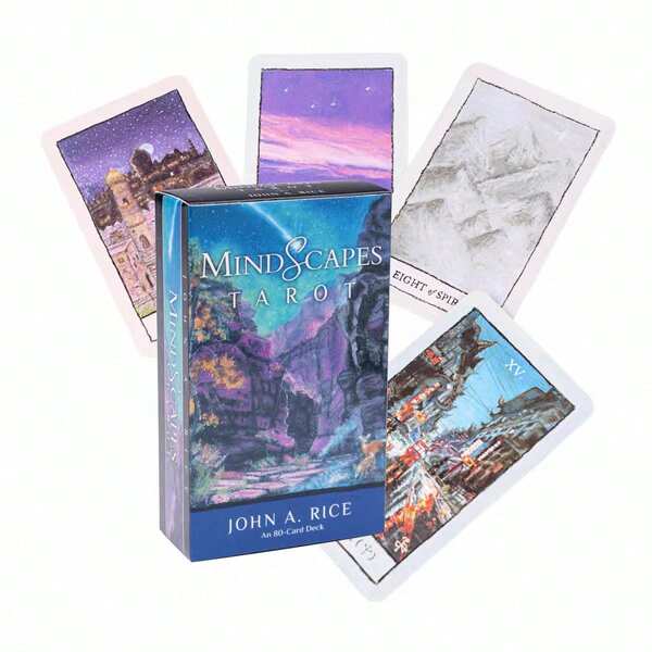 Mindscapes Tarot: Spiritual Guidance Cards For Tarot Beginners, Card Game, Intuitive Design, Modern Spiritual Divination Tool, Suitable For Meditation