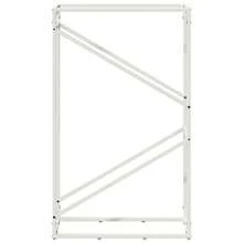 vidaXL Portaboschi da stufa bianco 60x25x100 cm