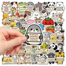 50/100 Stücke süße Tier Cartoon Charakter wasserfeste Aufkleber, kreative DIY Dekoration für Laptop, Tablet, Skateboard, Schulanfang, Geburtstag, Weihnachten, Halloween, lustiges Geschenk für Familie, Freunde, Party, Sommer Campus