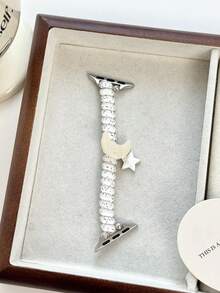 1 chiếc dây đeo đồng hồ co giãn kiểu scrunchie mới, tương thích với Apple Watch Series 11/10/9/8/7/6/5/4/3/2/1, 38mm/40mm/41mm/42mm/44mm/45mm/46mm/49mm Ultra 1/2/3 SE, có thể thay thế cho dây đeo gốc, món quà tuyệt vời nhất dành cho bạn gái, bạn bè và gia đình vào Ngày Valentine, Sinh nhật và Ngày của Mẹ (Chỉ bao gồm dây đeo). - trắng - Xem 11